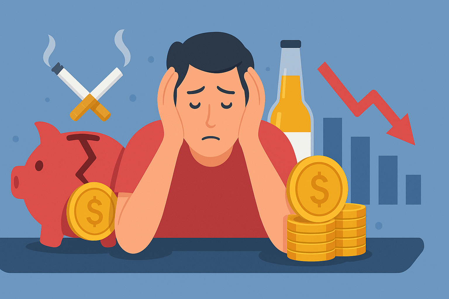 Cómo los Malos Hábitos Afectan tu Progreso Financiero